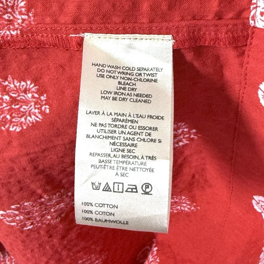 Maeve Dress‎ Womens XS Patchwork Square Neck Tape Detail Midi Peasant Cottage